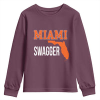Miami Swagger Pride Youth Sweatshirt Florida State Map Local Love