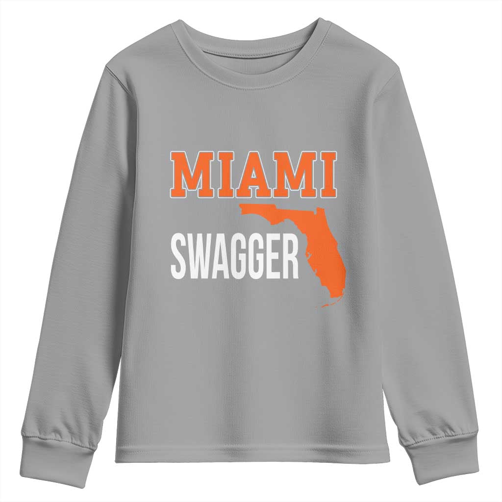 Miami Swagger Pride Youth Sweatshirt Florida State Map Local Love