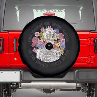 Floral Skeleton Spare Tire Cover Find Someone Who Grows Flowers In The Darkest Part Of You Floral