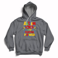 Autism Is My Superpower Autism Awareness Autism Acceptance Hoodie - Wonder Print Shop