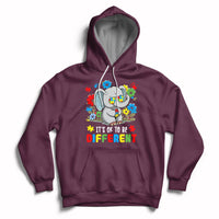 Autism Awareness Acceptance It's Ok To Be Different Elephant Hoodie - Wonder Print Shop