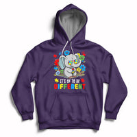 Autism Awareness Acceptance It's Ok To Be Different Elephant Hoodie - Wonder Print Shop