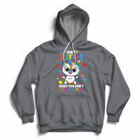Don't Judge What You Dont Understand Autism Awarenss Penguin Hoodie - Wonder Print Shop