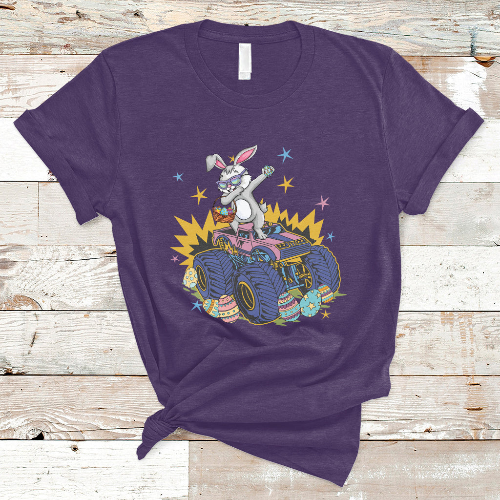 Dabbing Bunny Happy Easter Monster Truck Lovers T-Shirt - Wonder Print Shop