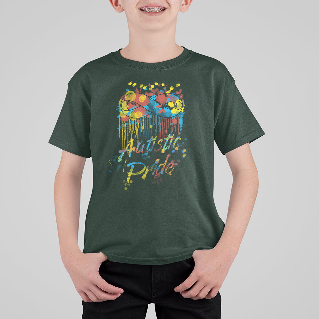 Autistic Pride Autism Acceptance Support Autism Awareness Kid T-Shirt - Wonder Print Shop