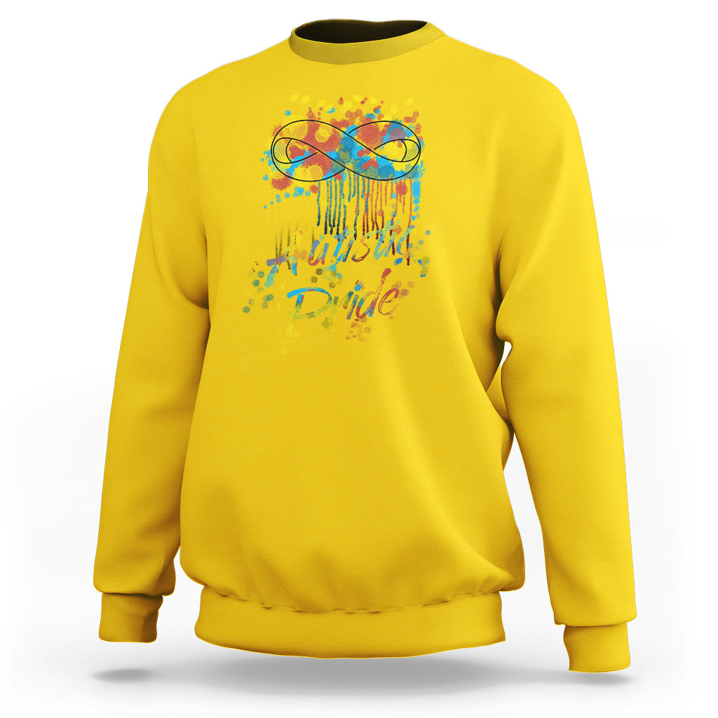 Autistic Pride Autism Acceptance Support Autism Awareness Sweatshirt - Wonder Print Shop