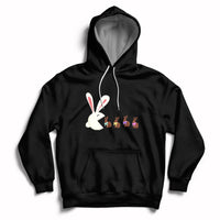 Cute Easter Bunny Eating Chocolate Happy Easter Egg Hunting Hoodie - Wonder Print Shop