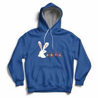 Cute Easter Bunny Eating Chocolate Happy Easter Egg Hunting Hoodie - Wonder Print Shop