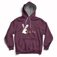 Cute Easter Bunny Eating Chocolate Happy Easter Egg Hunting Hoodie - Wonder Print Shop