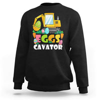 Construction Excavator Easter Day Egg Hunt for Boys Toddlers Sweatshirt - Wonder Print Shop