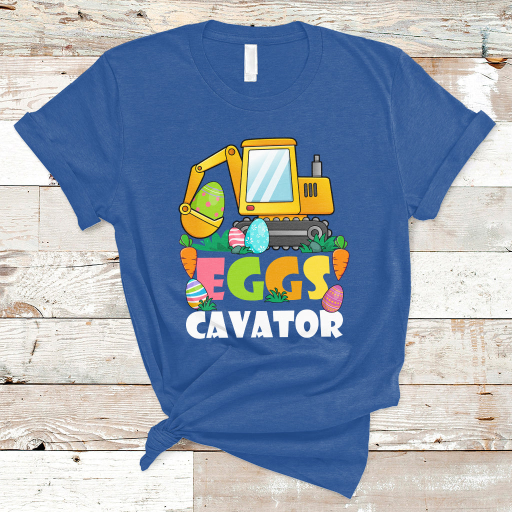Construction Excavator Easter Day Egg Hunt for Boys Toddlers T-Shirt - Wonder Print Shop