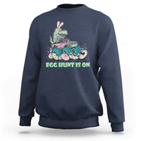 Egg Hunt Is On Funny Easter Dinosaur Bunny Boys Kid Toddler Sweatshirt - Wonder Print Shop
