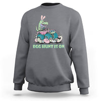 Egg Hunt Is On Funny Easter Dinosaur Bunny Boys Kid Toddler Sweatshirt - Wonder Print Shop