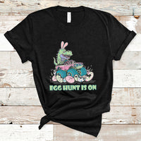 Egg Hunt Is On Funny Easter Dinosaur Bunny Boys Kid Toddler T-Shirt - Wonder Print Shop