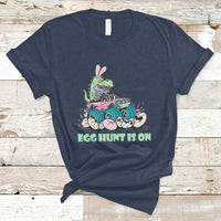 Egg Hunt Is On Funny Easter Dinosaur Bunny Boys Kid Toddler T-Shirt - Wonder Print Shop