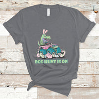 Egg Hunt Is On Funny Easter Dinosaur Bunny Boys Kid Toddler T-Shirt - Wonder Print Shop