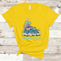 Egg Hunt Is On Funny Easter Dinosaur Bunny Boys Kid Toddler T-Shirt - Wonder Print Shop