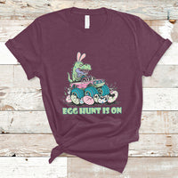 Egg Hunt Is On Funny Easter Dinosaur Bunny Boys Kid Toddler T-Shirt - Wonder Print Shop