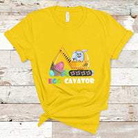 Easter Bunny Eggscavator Excavator Construction Egg Hunt T-Shirt - Wonder Print Shop