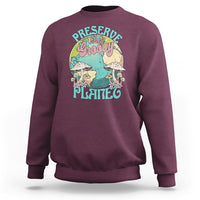 Earth Day Sweatshirt Preserve This Groovy Planet - Wonder Print Shop