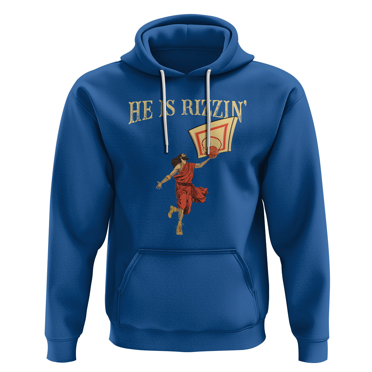 Jesus Basketball Hoodie He Is Rizzin' - Wonder Print Shop