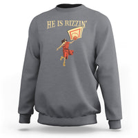 Jesus Basketball Sweatshirt He Is Rizzin' - Wonder Print Shop