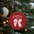 Coquette Girly Christmas Ornament Pink Bow - Wonder Print Shop