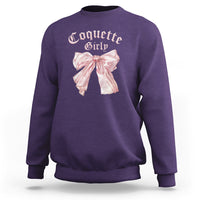 Coquette Girly Sweatshirt Pink Bow - Wonder Print Shop