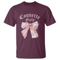Coquette Girly T Shirt Pink Bow - Wonder Print Shop