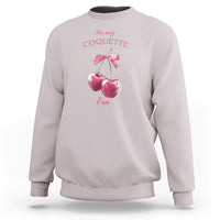 In My Coquette Era Sweatshirt Pink Bow Cherry - Wonder Print Shop