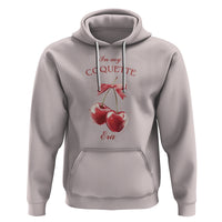In My Coquette Era Hoodie Red Bow Cherry - Wonder Print Shop