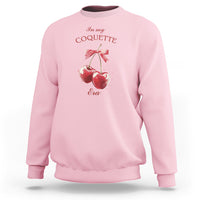 In My Coquette Era Sweatshirt Red Bow Cherry - Wonder Print Shop