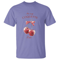 In My Coquette Era T Shirt Red Bow Cherry - Wonder Print Shop