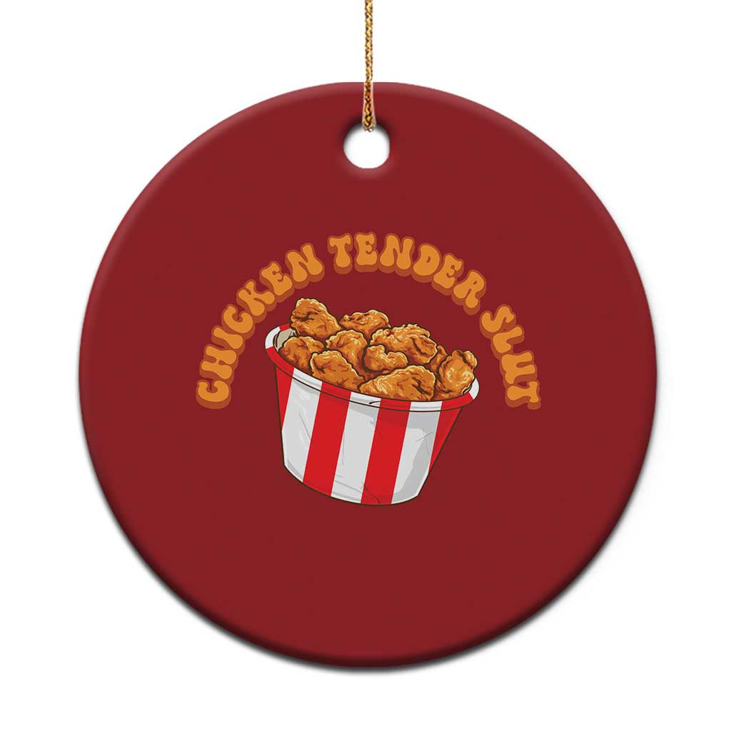 Funny Chicken Tender Slut Christmas Ornament Tendies Bucket - Wonder Print Shop