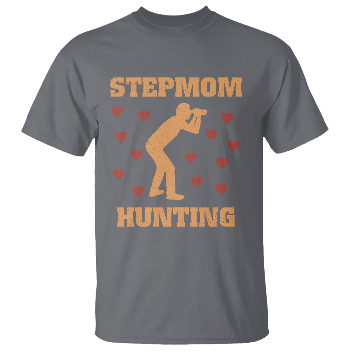 Stepmom Hunting T Shirt Funny Saying Dad Finding Bonus Mom - Wonder Print Shop
