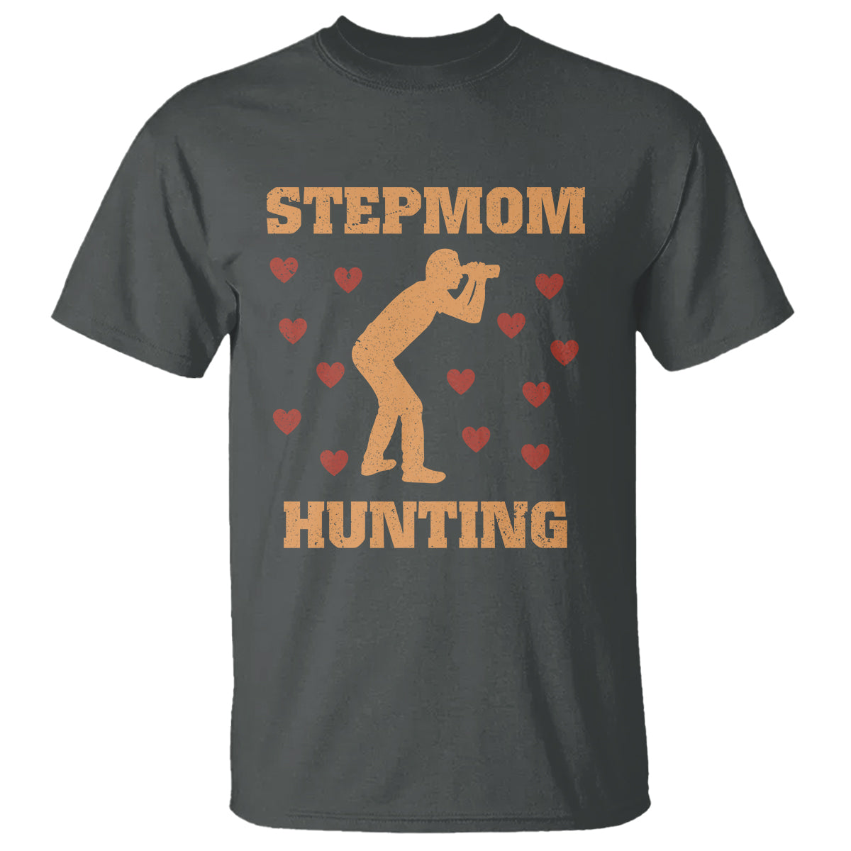 Stepmom Hunting T Shirt Funny Saying Dad Finding Bonus Mom - Wonder Print Shop