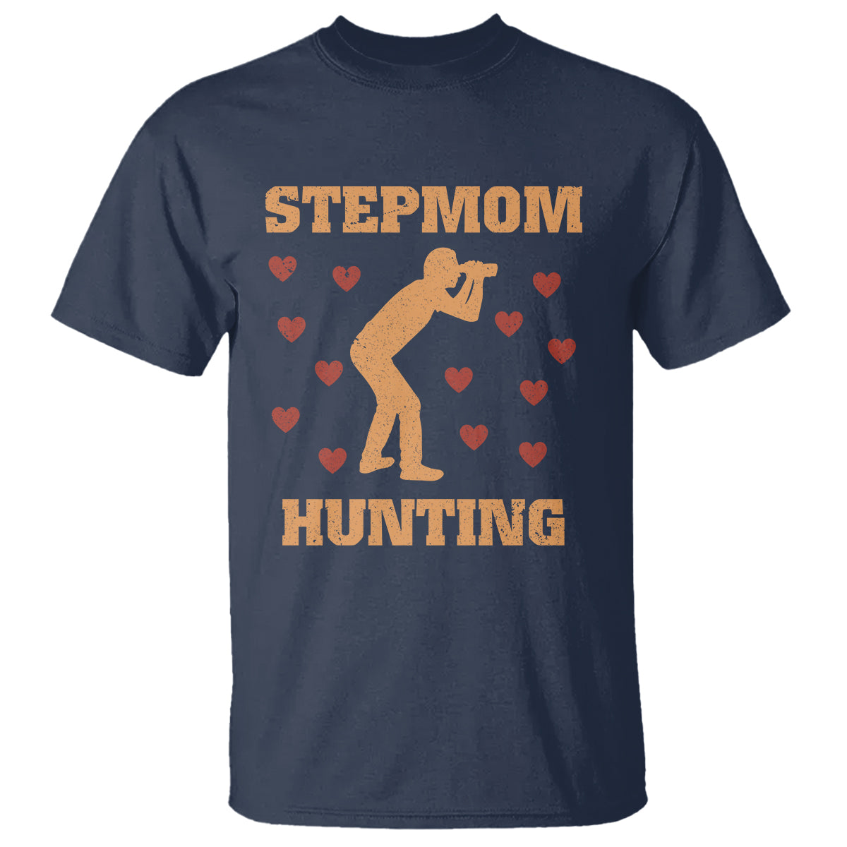 Stepmom Hunting T Shirt Funny Saying Dad Finding Bonus Mom - Wonder Print Shop