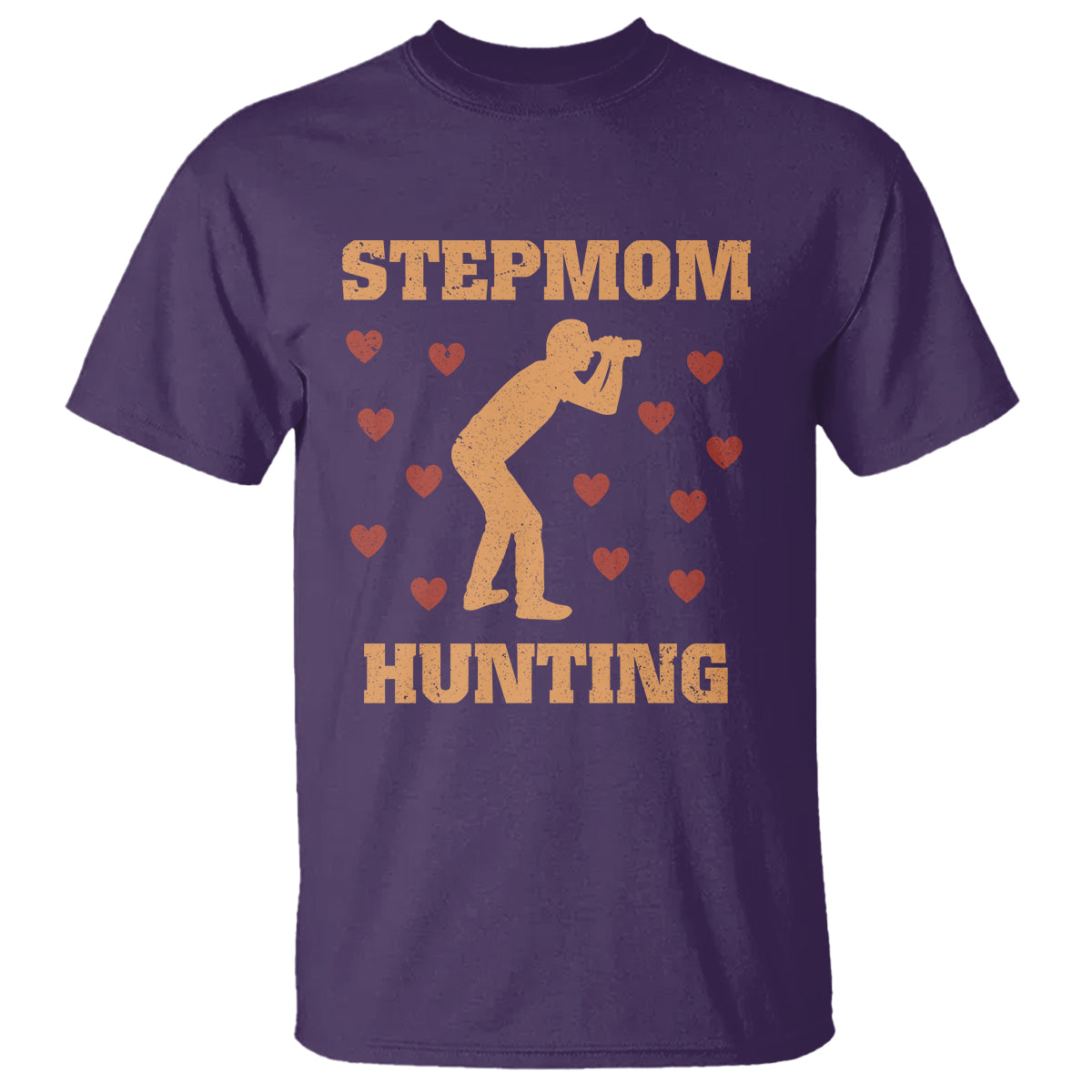 Stepmom Hunting T Shirt Funny Saying Dad Finding Bonus Mom - Wonder Print Shop
