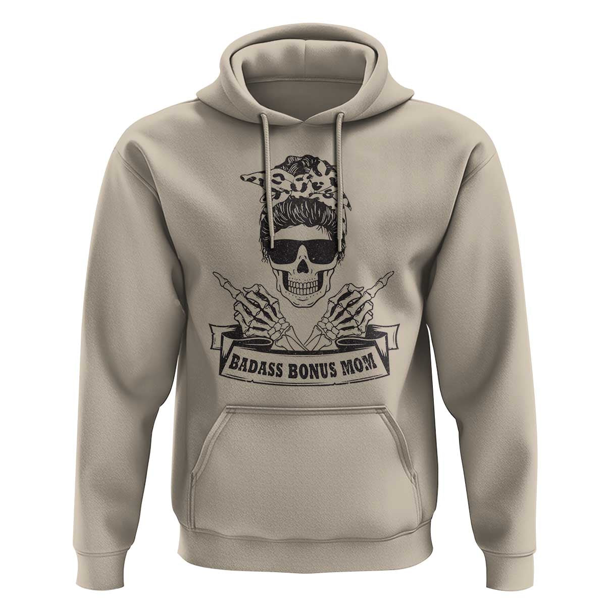 Funny Stepmom Hoodie Badass Bonus Mom TS02