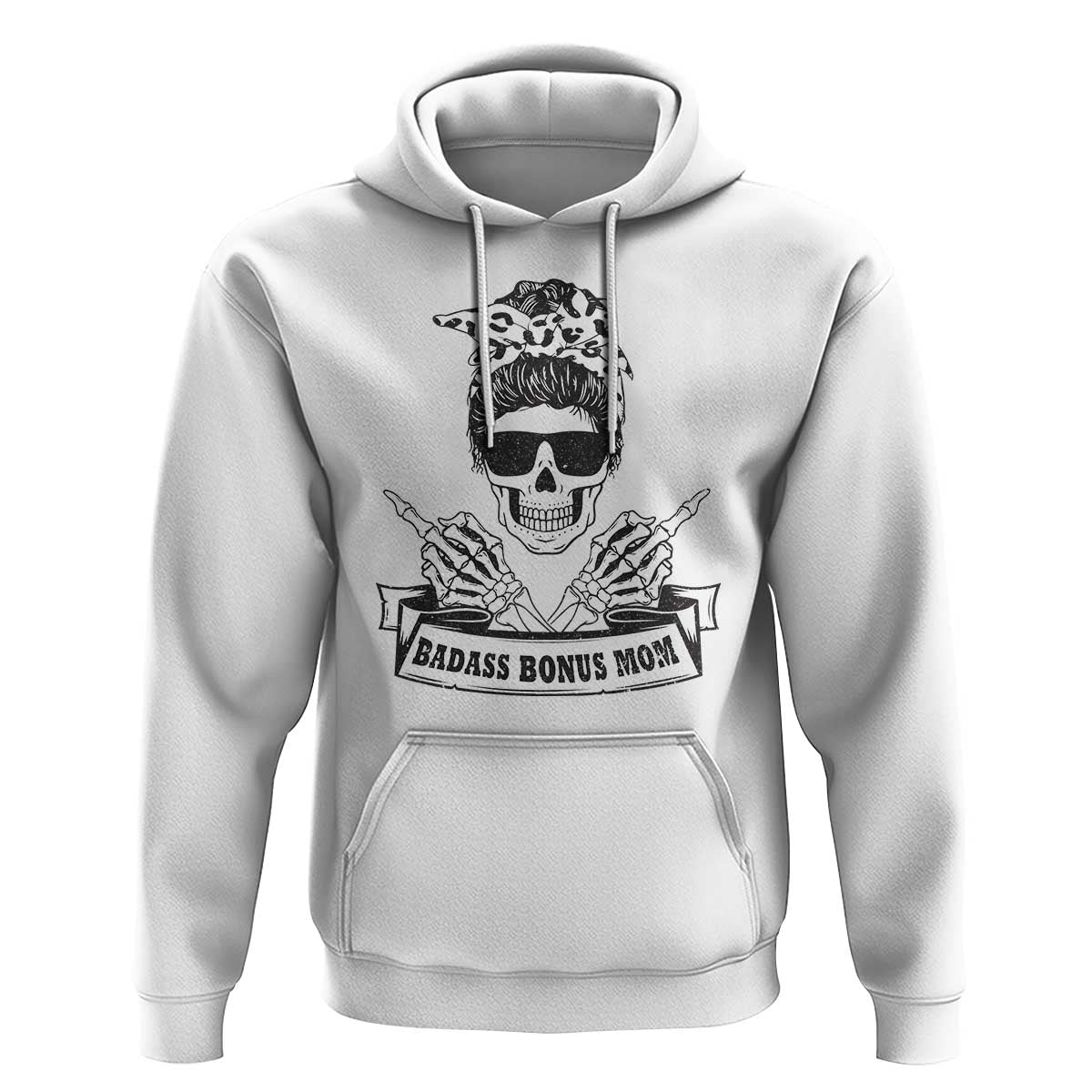 Funny Stepmom Hoodie Badass Bonus Mom TS02