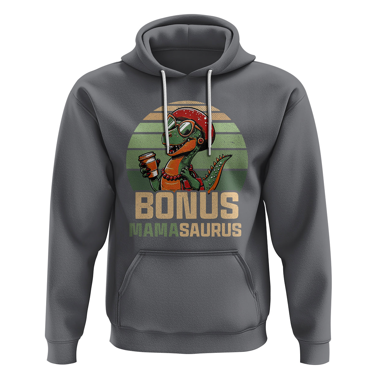 Funny Dinosaur Stepmom Hoodie Bonus Mamasaurus Mom Mother's Day - Wonder Print Shop