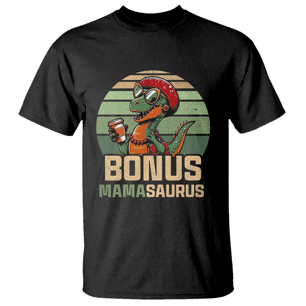 Funny Dinosaur Stepmom T Shirt Bonus Mamasaurus Mom Mother's Day - Wonder Print Shop
