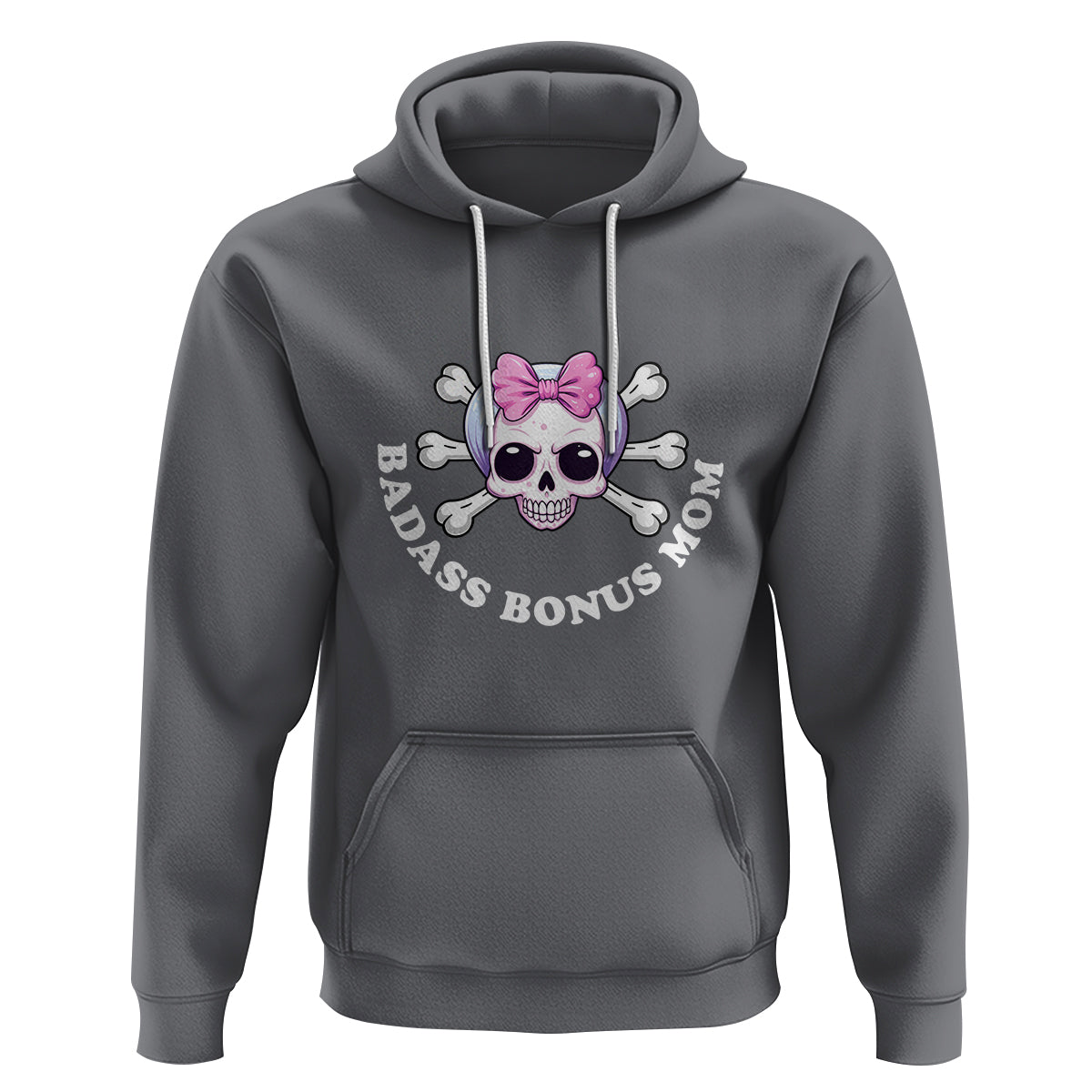 Funny Stepmom Hoodie Badass Bonus Mom - Wonder Print Shop