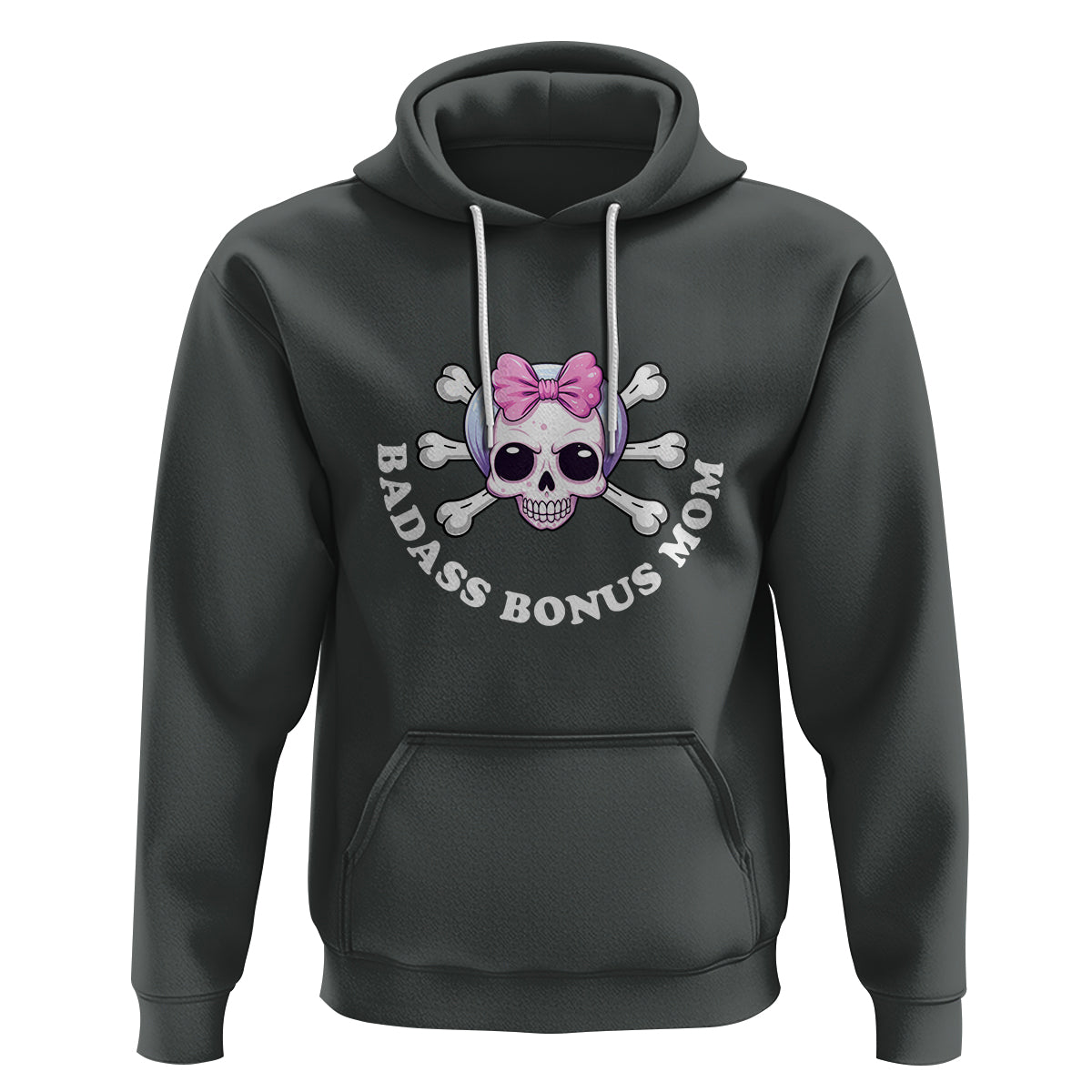Funny Stepmom Hoodie Badass Bonus Mom - Wonder Print Shop