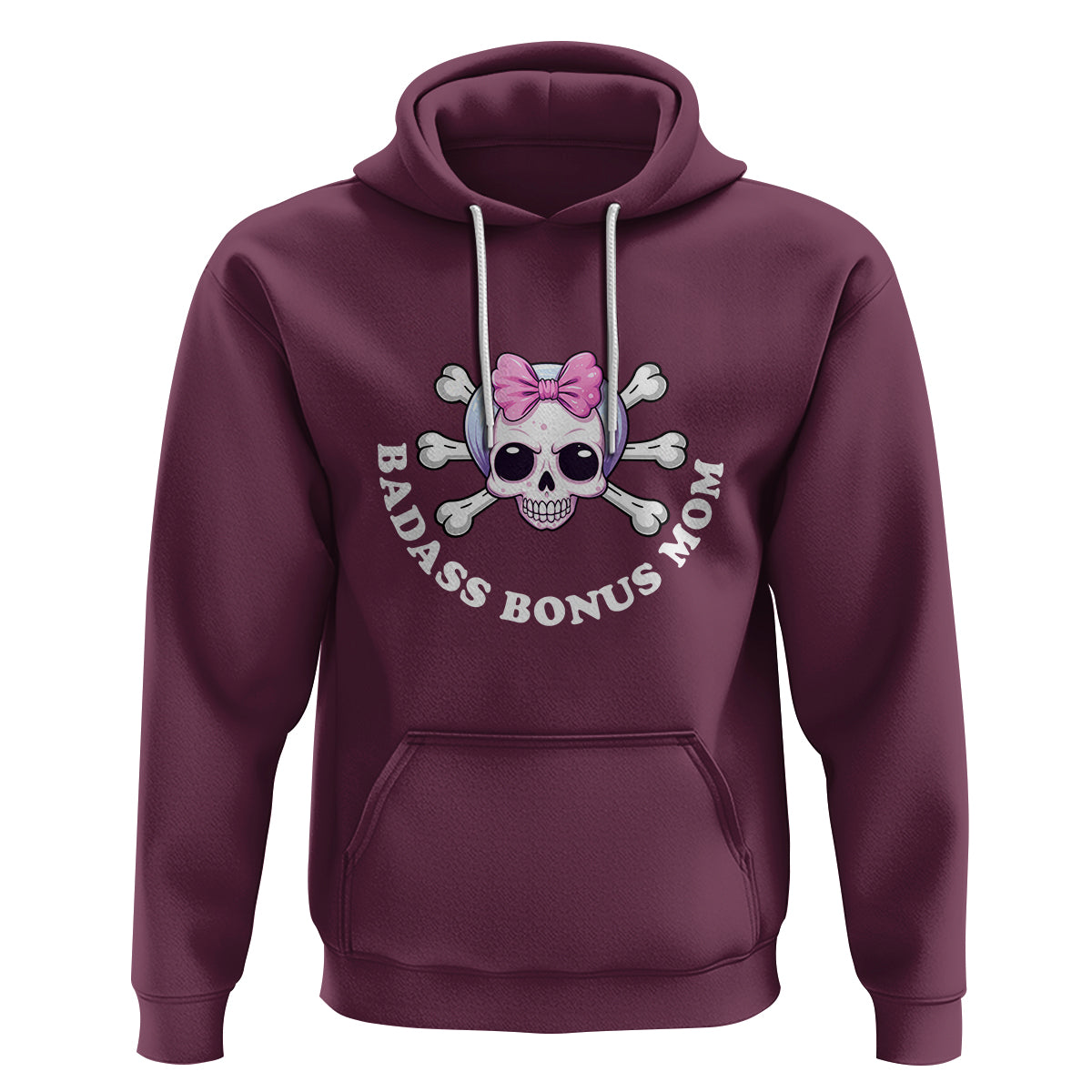 Funny Stepmom Hoodie Badass Bonus Mom - Wonder Print Shop