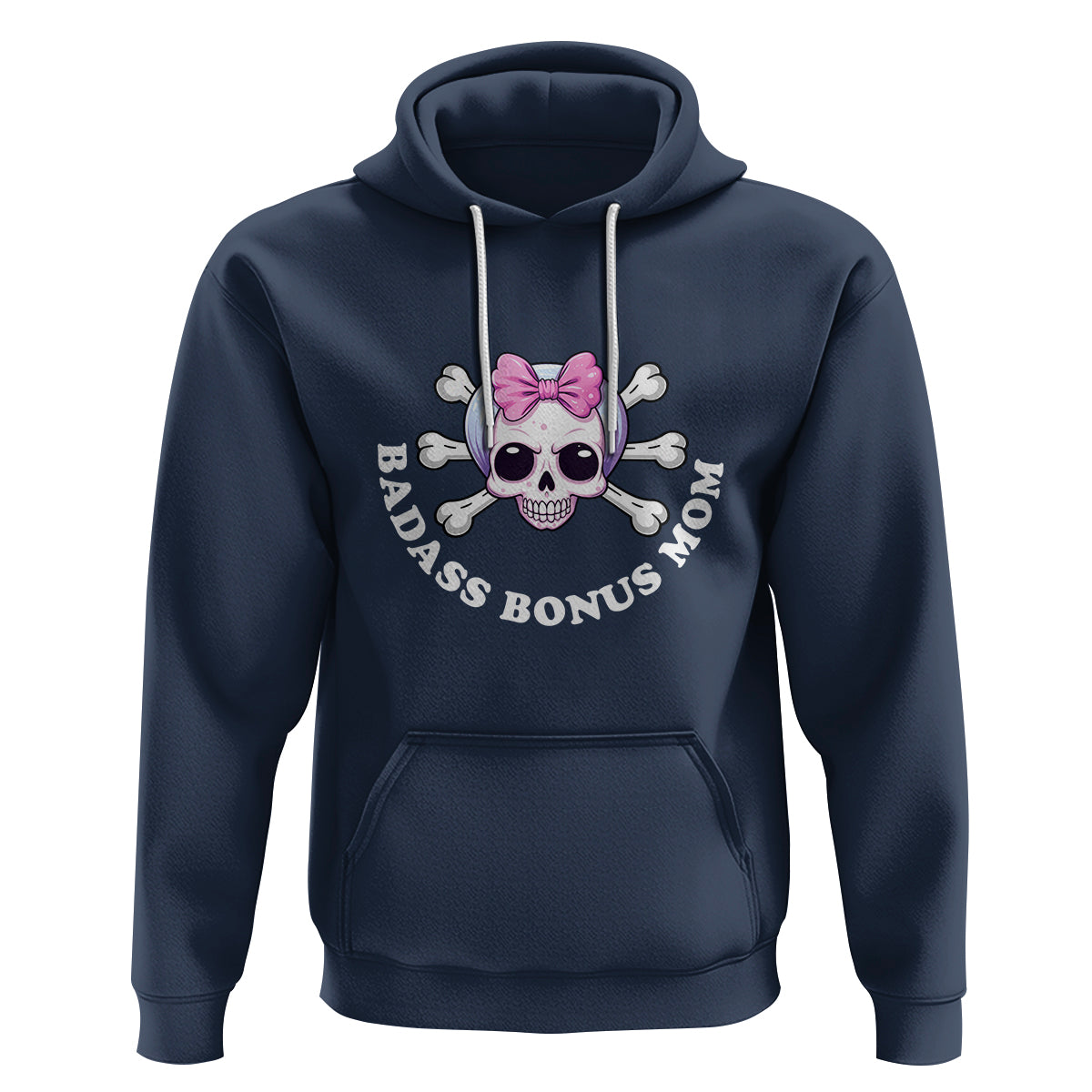Funny Stepmom Hoodie Badass Bonus Mom - Wonder Print Shop