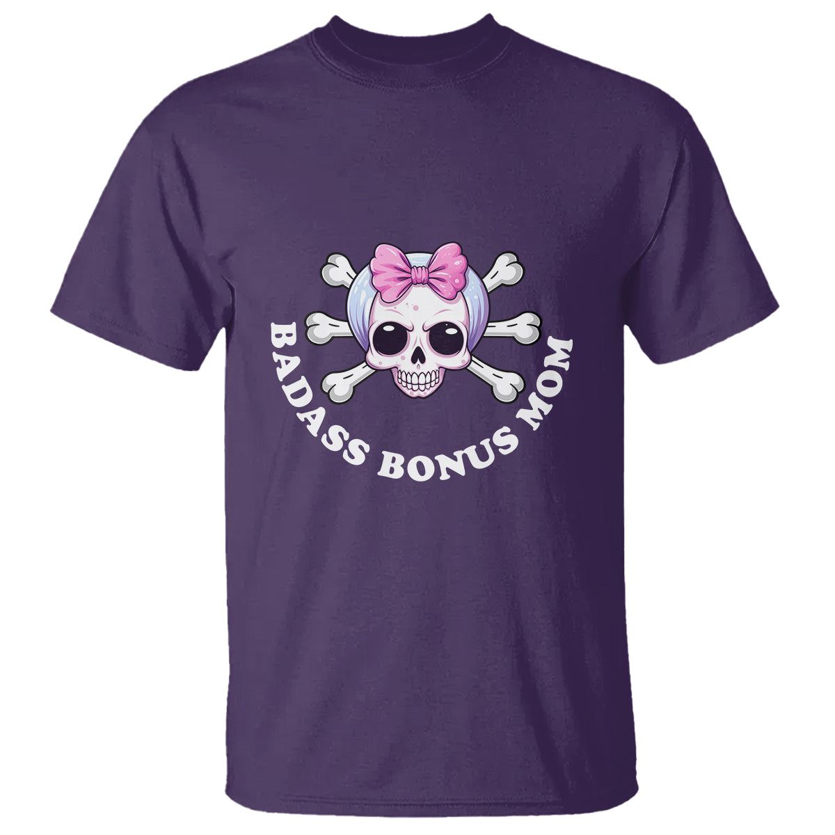 Funny Stepmom T Shirt Badass Bonus Mom - Wonder Print Shop