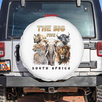 The Big Five South Africa Spare Tire Cover Elephant Lion Rhino Buffalo Leopard Animals Safari Wildlife