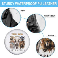 The Big Five South Africa Spare Tire Cover Elephant Lion Rhino Buffalo Leopard Animals Safari Wildlife