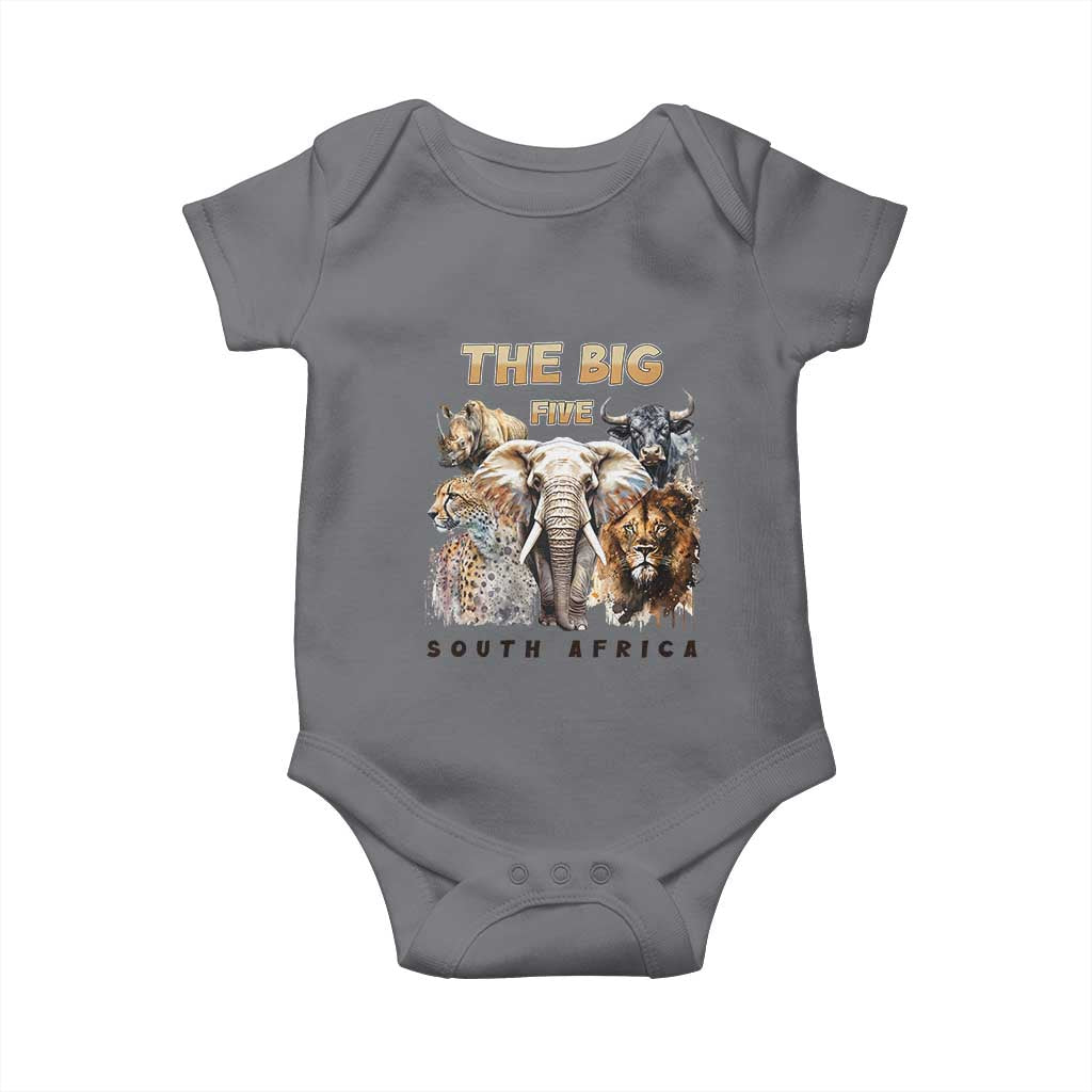 The Big Five South Africa Baby Onesie Elephant Lion Rhino Buffalo Leopard Animals Safari Wildlife
